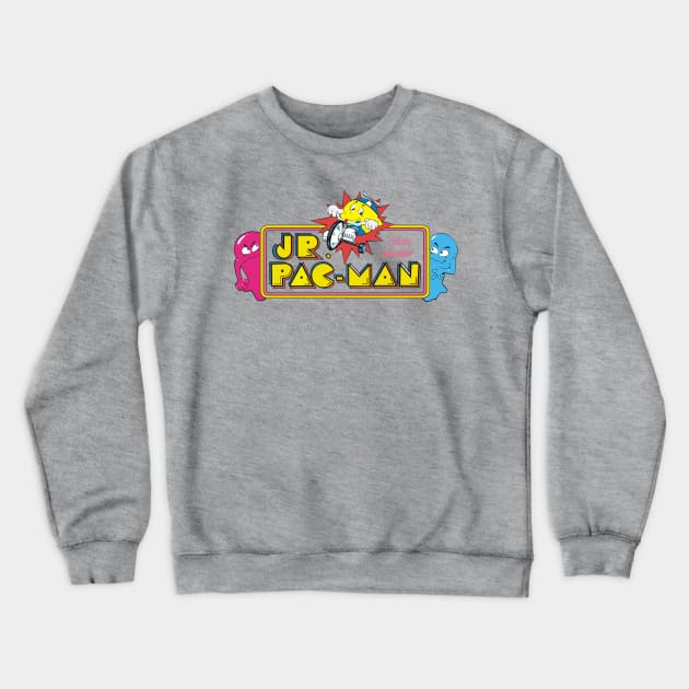 Jr. Pac Man Logo Crewneck Sweatshirt by RoswellWitness